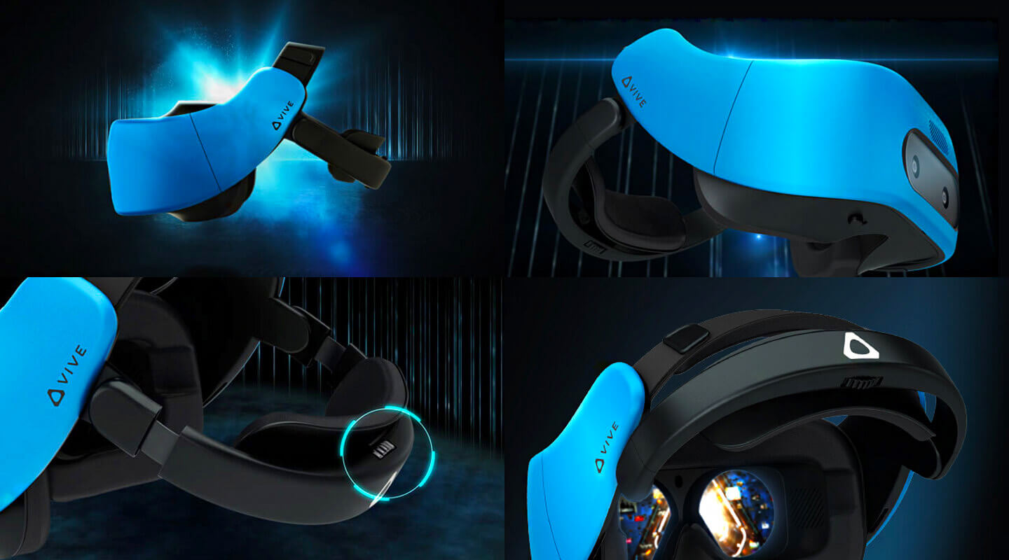 HTC Vive Focus з різних планів